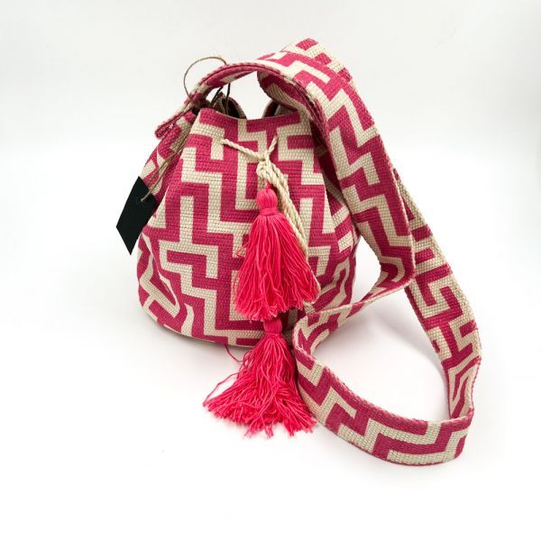 Τσάντα πουγκί σε ροζ χρώμα